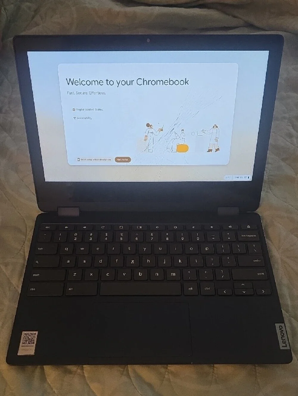 Lenovo IdeaPad 3 Flex Chromebook Navy Blue Lightweight Laptop